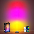 Smart RGB LED Corner Floor Lamp with Music Sync | Arvello Mart