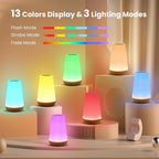 Rechargeable Touch Night Light with 13 Colors | Arvello Mart