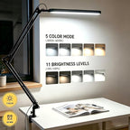 Black LED Desk Lamp with Swing Arm & Memory | Arvello Mart