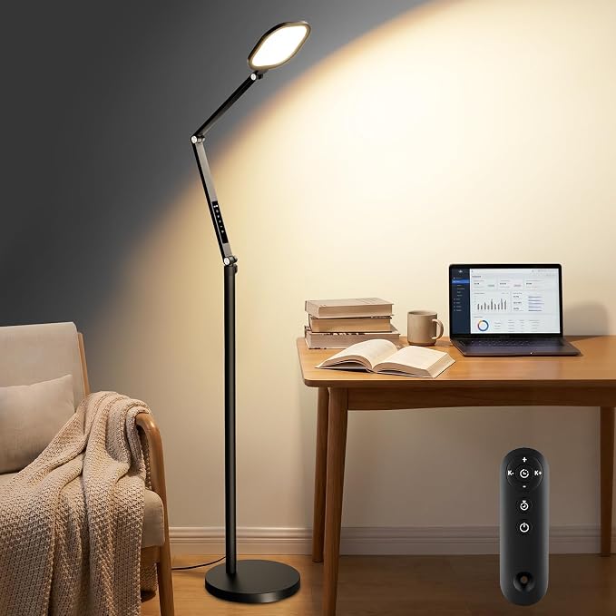 LED Reading Floor Lamp with Remote & 30 Modes | Arvello Mart