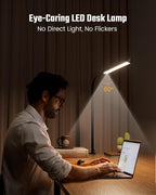Black Clamp-On LED Desk Lamp with Gooseneck | Arvello Mart