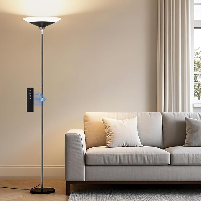 72-Inch Dimmable LED Torchiere Floor Lamp | Arvello Mart