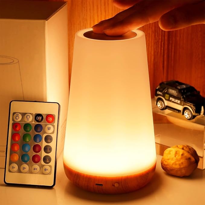 Rechargeable Touch Night Light with 13 Colors | Arvello Mart