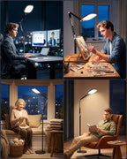 LED Reading Floor Lamp with Remote & 30 Modes | Arvello Mart