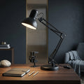 Black Metal Desk Lamp with Adjustable Arm & Clamp | Arvello Mart